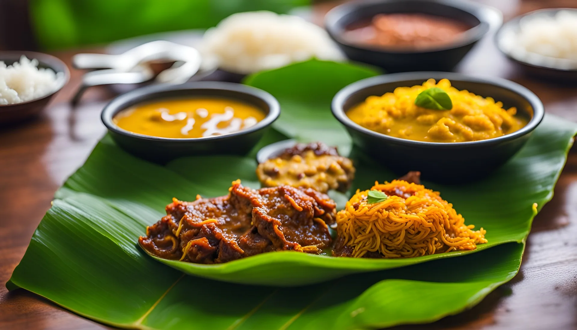 Traditional Kerala meal used to illustrate personalized Ayurvedic nutrition